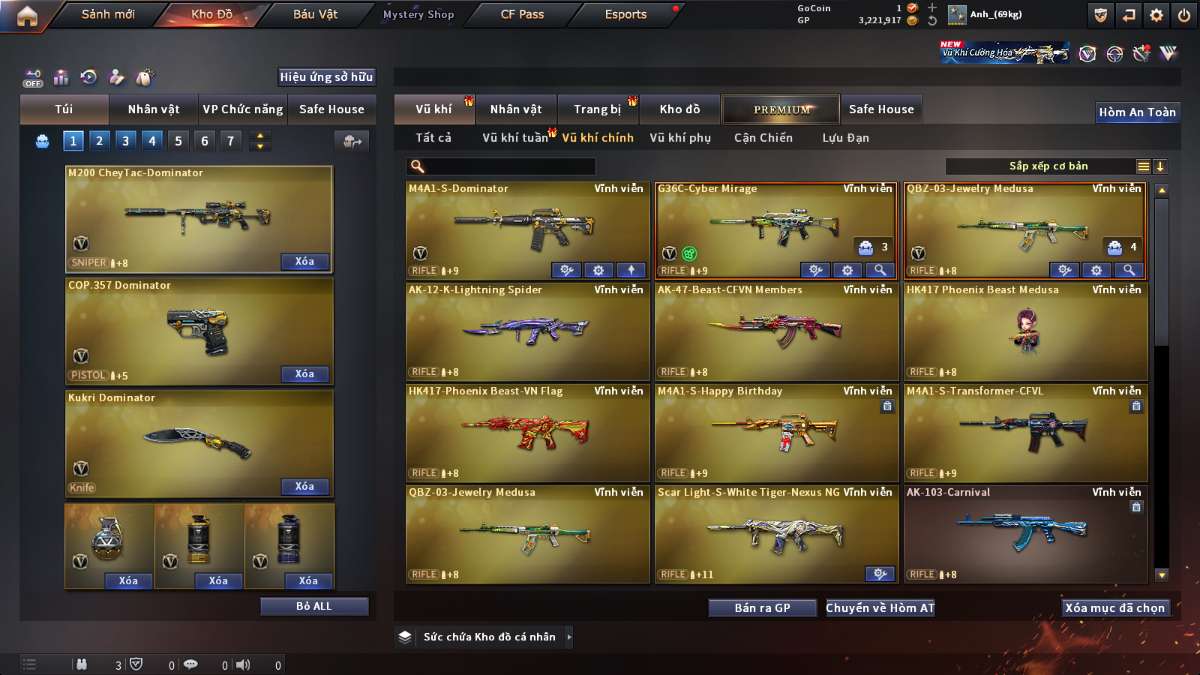 shop acc cf uy tin gia re